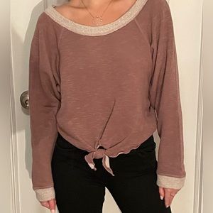Off the shoulder with tie top